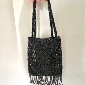 Beaded Black Mini Cocktail